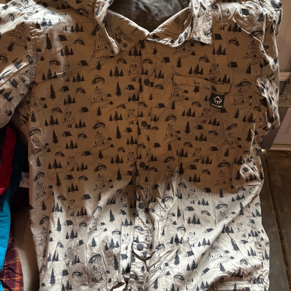 Wolverine Beige Graphic Shirt